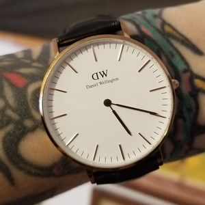 Black Snakeskin Watch